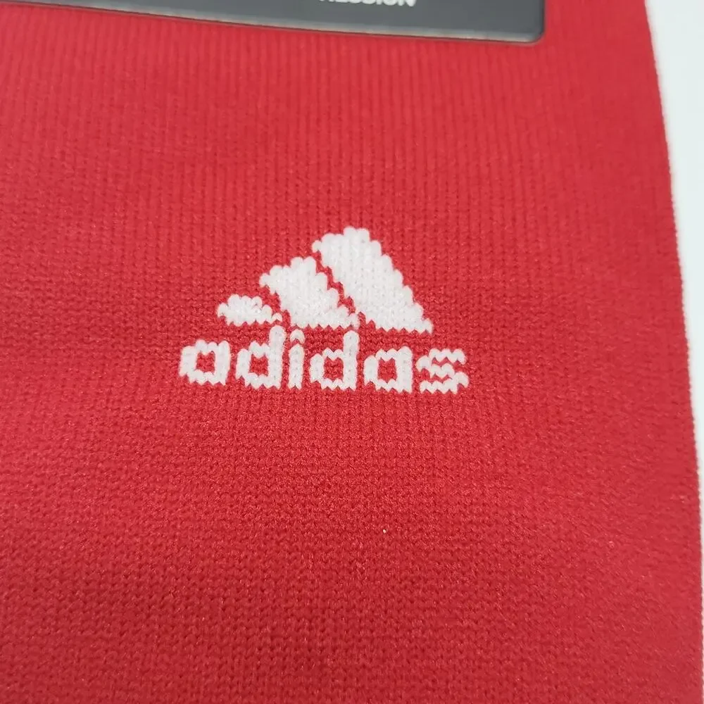 LOT OF 2 ADIDAS SOCCER METRO SOCK ARCH & ANKLE COMPRESSION Sz L 9-13 RED SOCKS